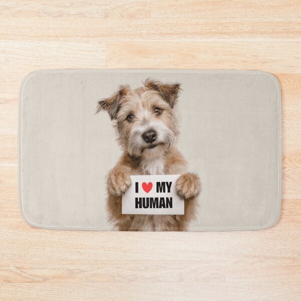 Item preview, Cute Glen of Imaal Terrier dog with Signboard I love my Human  designed and sold by LazyOwlStore.
