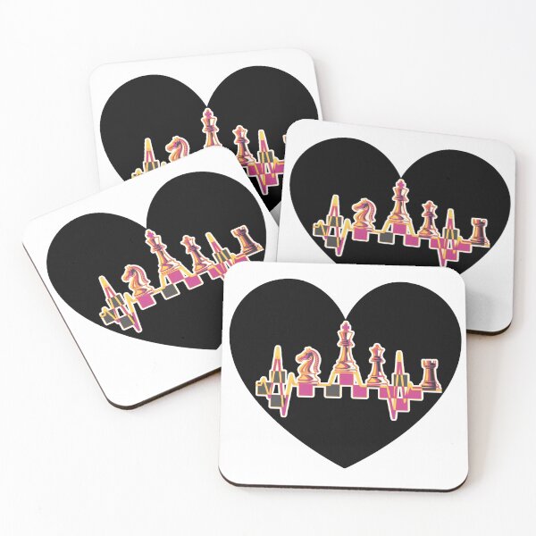 Item preview, Chess Heartbeat Gift for Chess Lovers and Chess Club Fans Sticker designed and sold by Emivare.