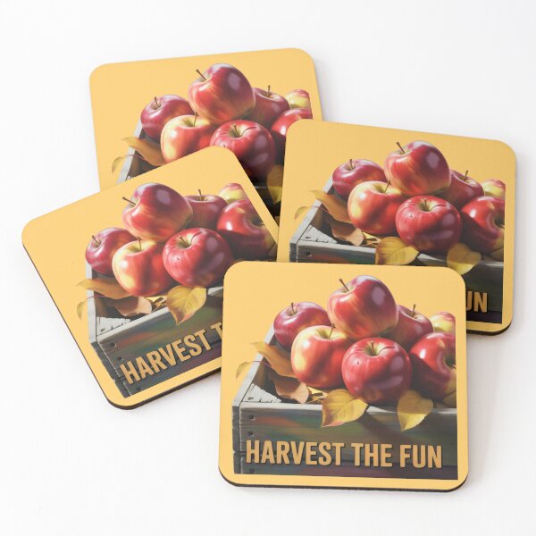 Item preview, Autumn Fruit Crate with Apples, Leaves, and Warm Seasonal Palette designed and sold by SplashTastic.