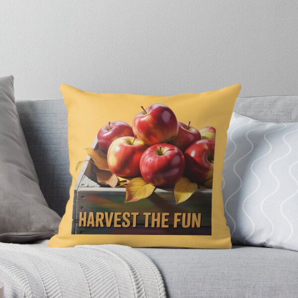 Item preview, Autumn Fruit Crate with Apples, Leaves, and Warm Seasonal Palette designed and sold by SplashTastic.