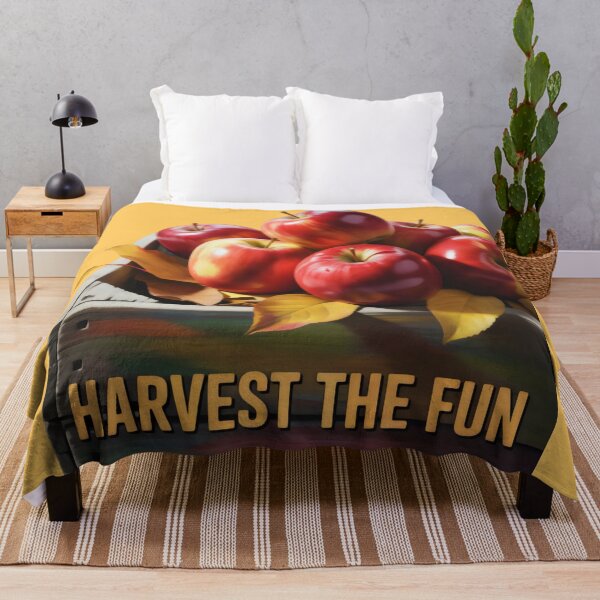 Item preview, Autumn Fruit Crate with Apples, Leaves, and Warm Seasonal Palette designed and sold by SplashTastic.