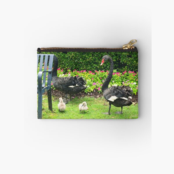 Item preview, Black Swans with Cygnets in Park designed and sold by LisaWootenPhoto.