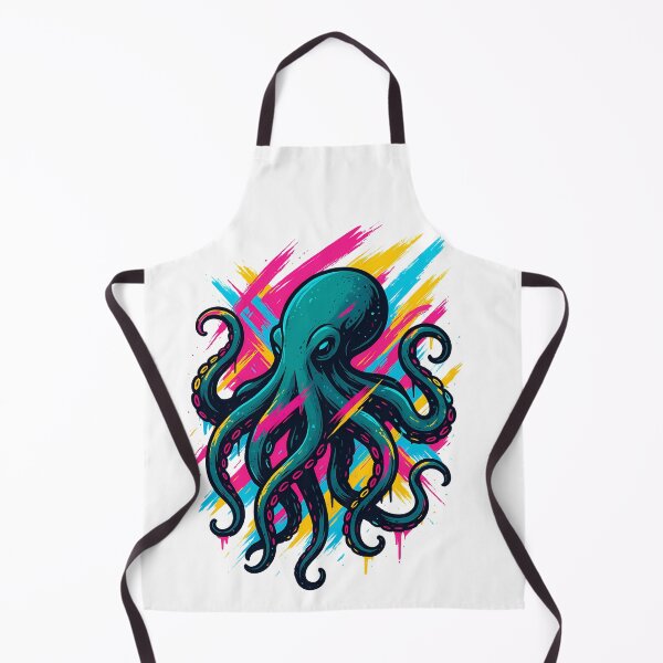Item preview, Neon Octopus Graffiti T-Shirt 2 designed and sold by Primprapar.