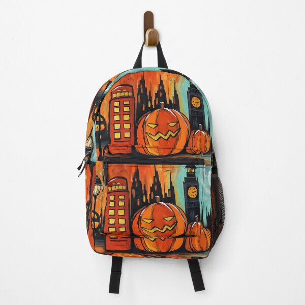 Item preview, Stroll Through Halloween London with Glowing Jack-o-Lanterns and Iconic Whimsical Spooky Gothic Landmarks designed and sold by OlfactoART Studio.