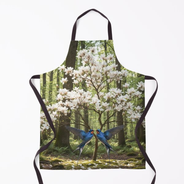 Item preview, Love birds meeting under a Magnolia designed and sold by MariaTheExpert.