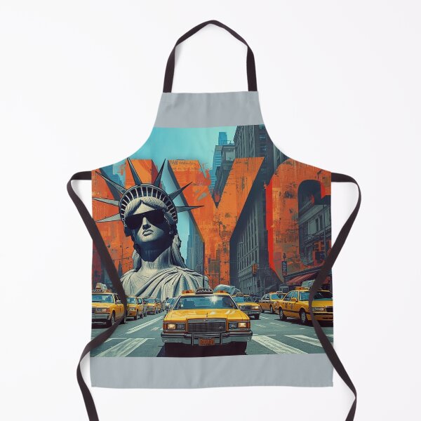 Item preview, NYC Street Vibes – Statue of Liberty, Yellow Cabs & Urban Style designed and sold by GrafteesGlow.