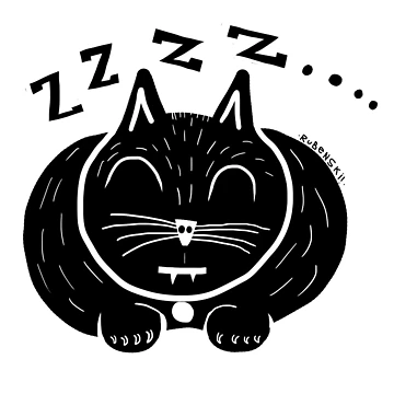 Artwork thumbnail, Sleepy Cat by RVVB