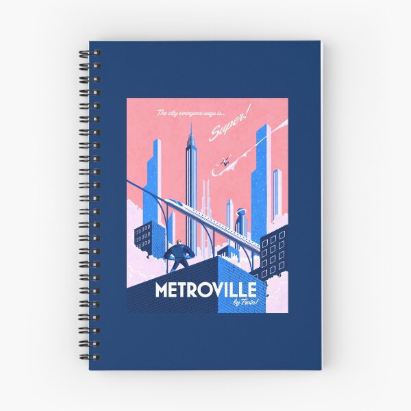 Item preview, Visit the Incredible Town: Metroville, Illinois (retro poster) designed and sold by YonderAndBeyond.