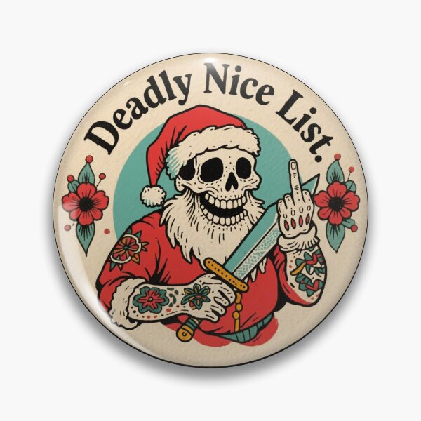 Artikelvorschau, Totenkopf-Weihnachtsmann-Liste der tödlichen Braven entworfen und verkauft von SkullTroops.