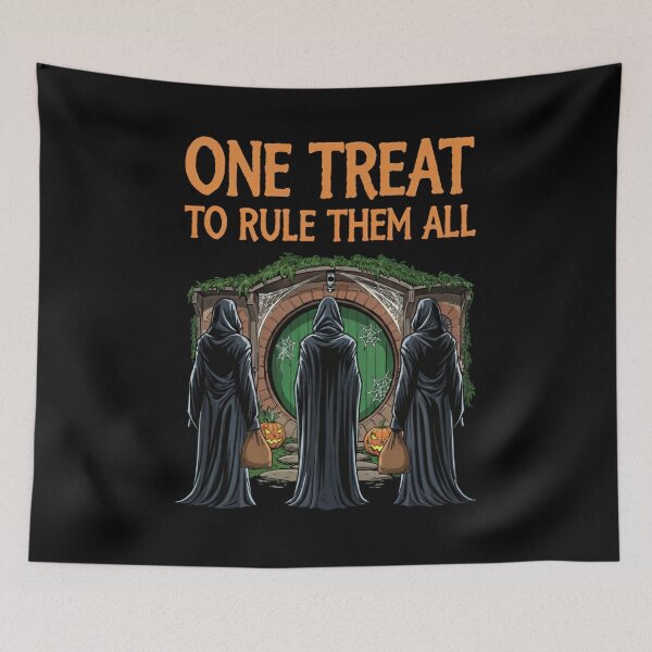 Item preview, One Treat to Rule Them All — Fantasy Halloween Parody Art — Halloween designed and sold by Fenay Designs.