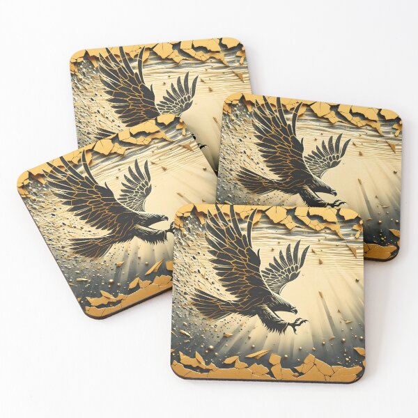 Item preview, Charcoal Torn Paper Eagle, Ai Generated Art  designed and sold by ACC .