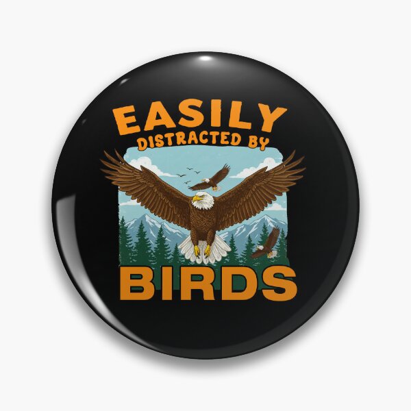 Item preview, Funny Eagle Birdwatching Easily Distracted designed and sold by TeeARTHY.