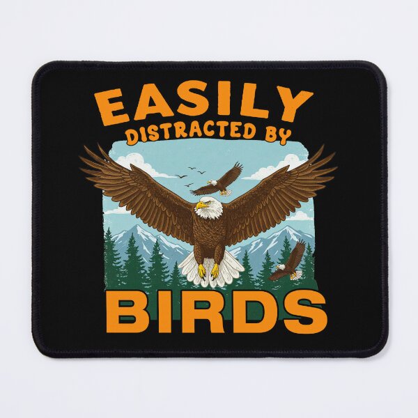 Item preview, Funny Eagle Birdwatching Easily Distracted designed and sold by TeeARTHY.