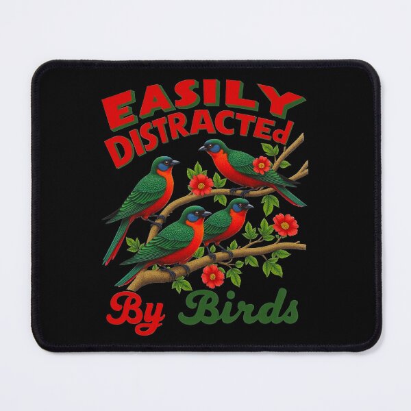 Item preview, Vintage Bird Lover Easily Distracted Funny designed and sold by TeeARTHY.