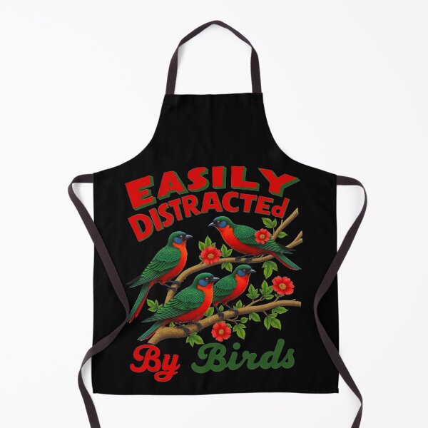 Item preview, Vintage Bird Lover Easily Distracted Funny designed and sold by TeeARTHY.