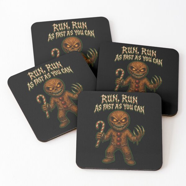 Item preview, Run, Run: Evil Gingerbread Man (Horror Christmas Art) designed and sold by Sonic Nova Studios.