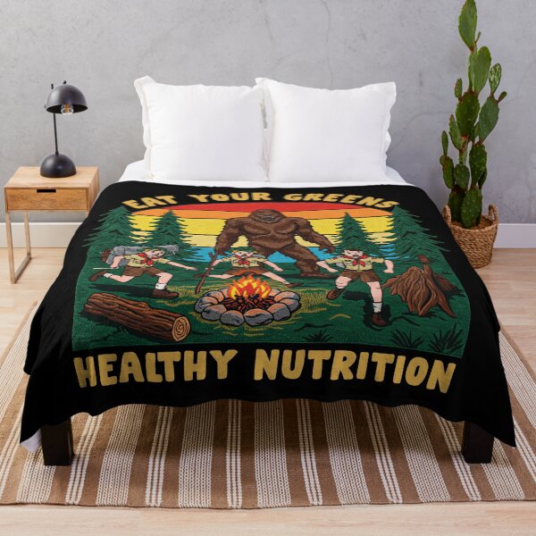 Item preview, Funny Bigfoot Eat Your Greens Camping Nutrition designed and sold by TeeARTHY.