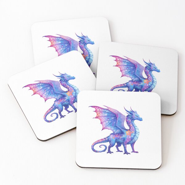 Item preview, Fantasy Blue Dragon with Floral Patterns designed and sold by TeeARTHY.