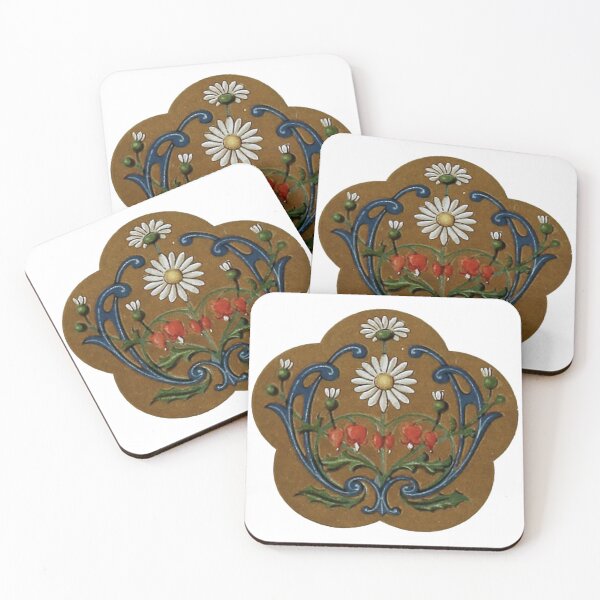 Item preview, Medieval Flower Motif 4 designed and sold by HawthorneFlame.
