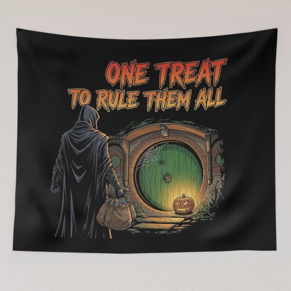 Item preview, One Treat to Rule Them All – Spooky Fantasy Halloween Trick-or-Treat Art — Halloween designed and sold by Fenay Designs.