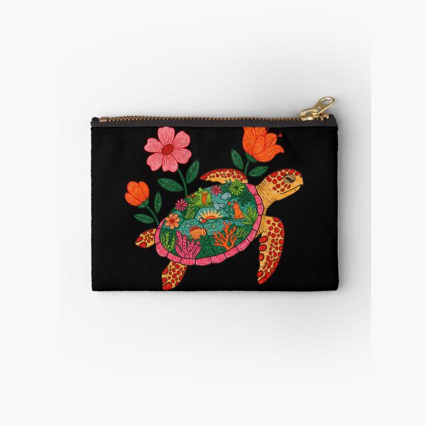Item preview, Colorful Floral Blooms Sea Turtle  designed and sold by TeeARTHY.