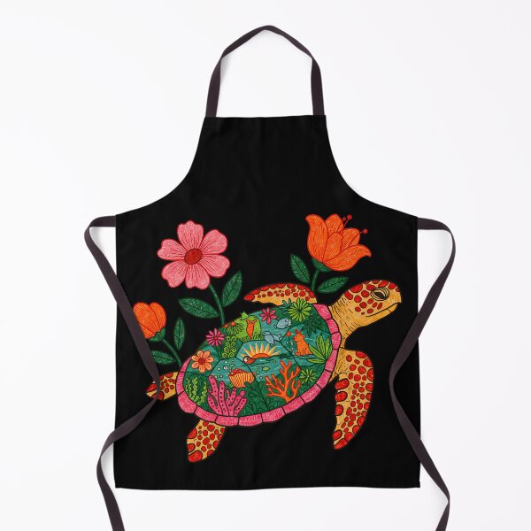 Item preview, Colorful Floral Blooms Sea Turtle designed and sold by TeeARTHY.
