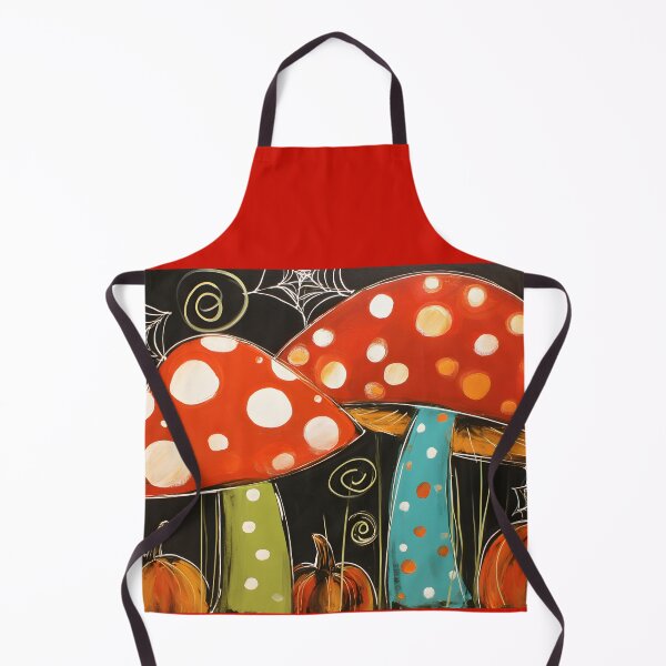 Item preview, Enchanted Halloween Forest- Vibrant Magic Mushrooms, Pumpkins, and Whimsical Spider Webs in a Playful Setting designed and sold by OlfactoART Studio.