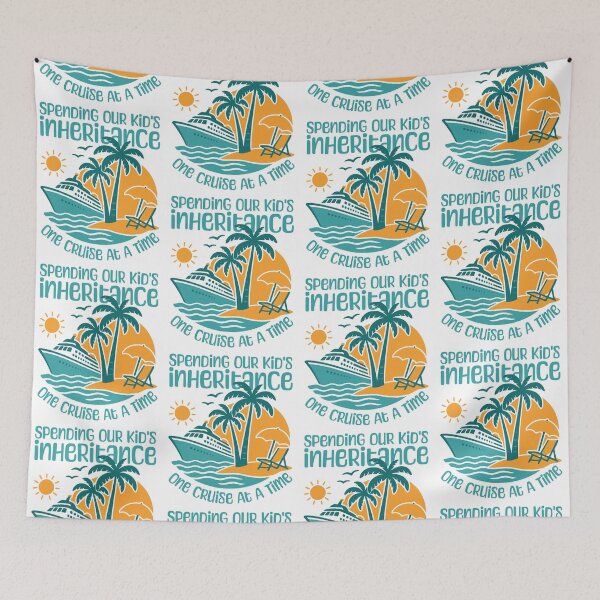 Item preview, Spending Our Kid's Inheritance - Funny Retirement Cruise Design designed and sold by LuxeGraphix.