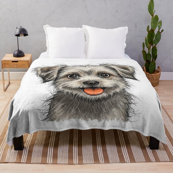 Item preview, Cute Fluffy Terrier Puppy Dog designed and sold by TeeARTHY.