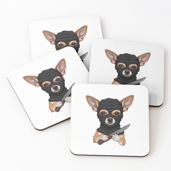 Item preview,  Gangster Chihuahua Dog with Knife designed and sold by TeeARTHY.