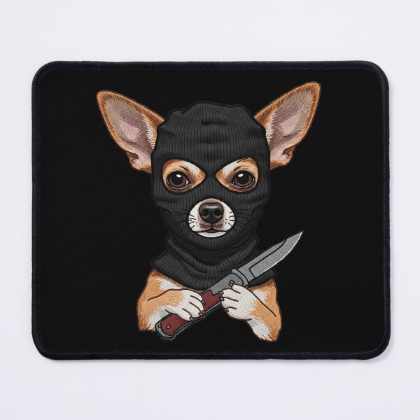 Item preview,  Gangster Chihuahua Dog with Knife designed and sold by TeeARTHY.