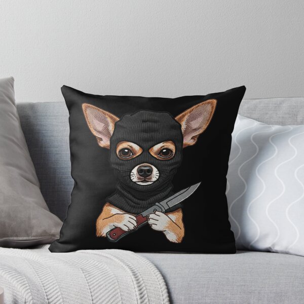 Item preview,  Gangster Chihuahua Dog with Knife designed and sold by TeeARTHY.