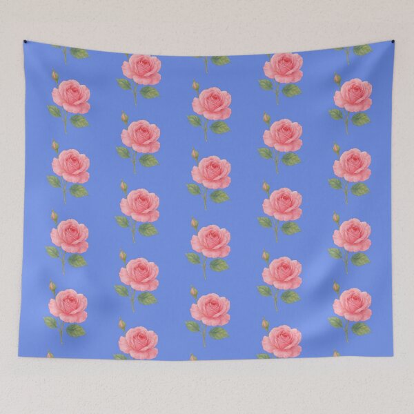 Item preview,  Graceful Pink Rose and Bud in Watercolor designed and sold by IraBum.