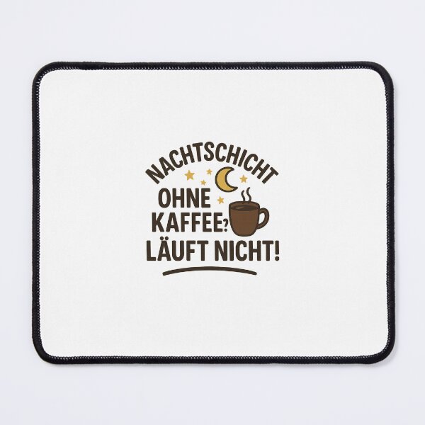 Item preview, Night shift without coffee? It doesn't work – Funny saying for nursing and shift work designed and sold by Cat & Coffee Studio.