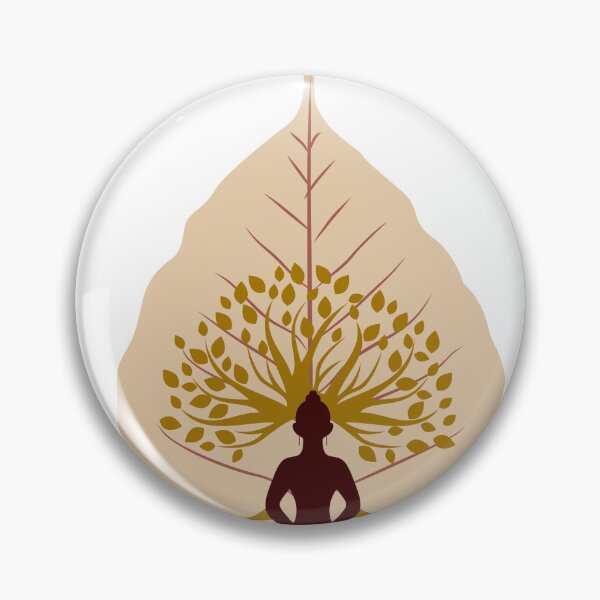 Item preview, Meditation Under Bodhi Leaf – Spiritual Enlightenment Design designed and sold by Ramya designs .