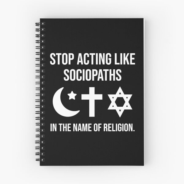 Item preview, Stop acting like sociopaths in the name of religion. designed and sold by Rachel the Artist .
