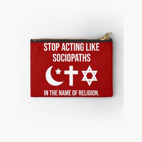 Item preview, Stop acting like sociopaths in the name of religion. designed and sold by Rachel the Artist .