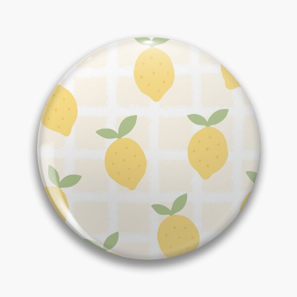 Artikelvorschau, Süßes Zitronenmuster – Pastellgelbes, fruchtästhetisches Gingham-Design entworfen und verkauft von PinFlick.