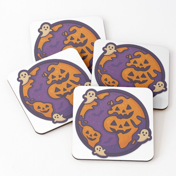 Item preview, Halloween World Planet – Pumpkins and Ghosts Around the Globe designed and sold by Wander Vibes.