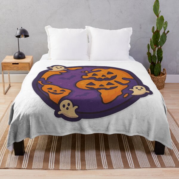 Item preview, Halloween World Planet – Pumpkins and Ghosts Around the Globe designed and sold by Wander Vibes.