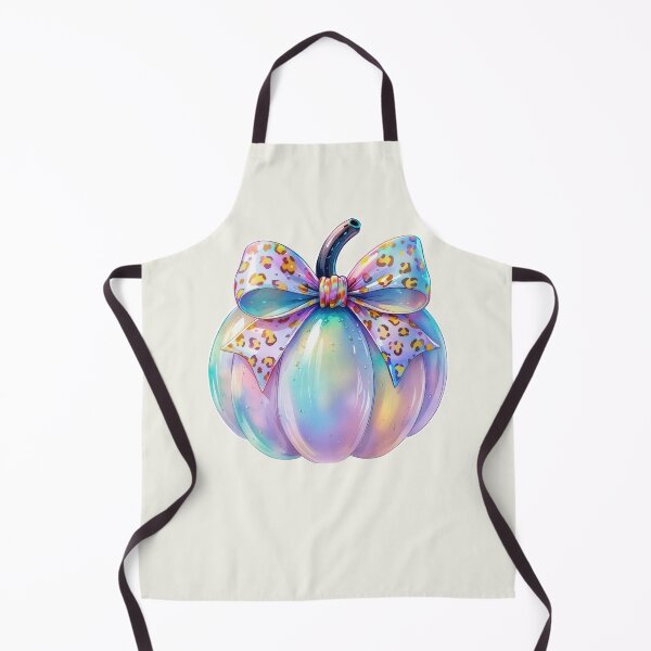 Item preview, Iridescent Spooky season pumpkin with leopard print bow designed and sold by RSDigitalPrintDesign.
