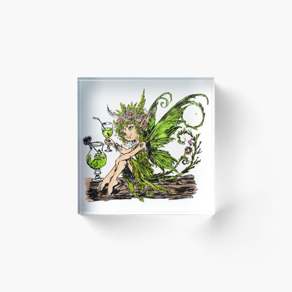 Aperçu de l'œuvre Absinthe Pixie créée et vendue par Scribbles & Doodles by Jinx.