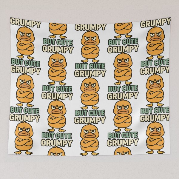 Item preview, Grumpy But Cute Duck designed and sold by TeeTimeTreasure.