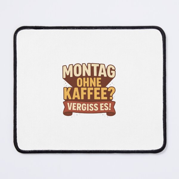 Item preview, Monday without coffee? Forget it – Funny saying for the office and colleagues designed and sold by Cat & Coffee Studio.