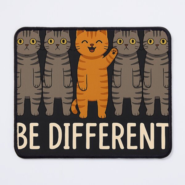 Item preview, Be Different – Stand Out Cat Art designed and sold by Whiskers&Waffles.