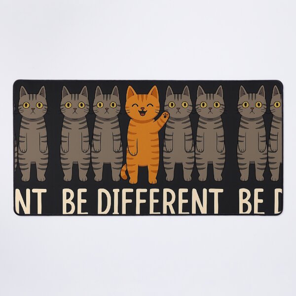 Item preview, Be Different – Stand Out Cat Art designed and sold by Whiskers&Waffles.