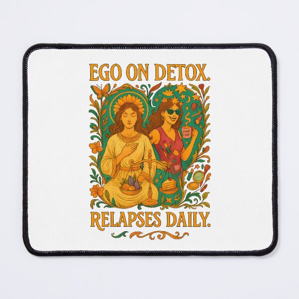Item preview, Ego On Detox Relapses Daily T-Shirt | Funny Spiritual Growth Tee designed and sold by MySpiritTravels.