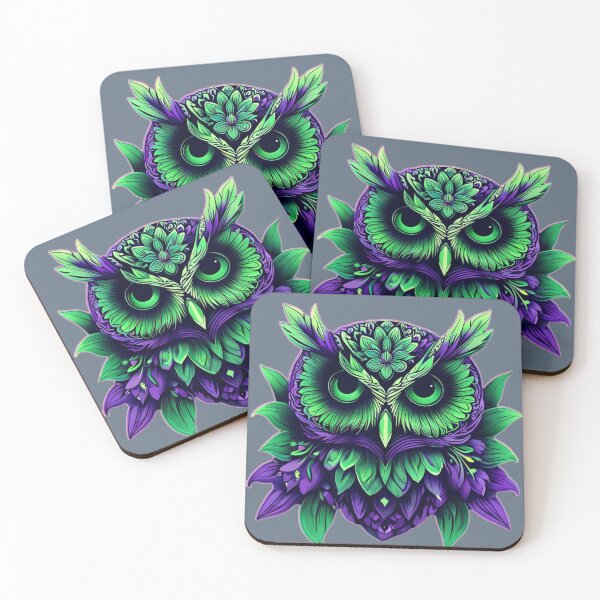 Item preview,  Purple Owl – Vibrant Wildlife in Bold Symmetry designed and sold by Naturalite19.