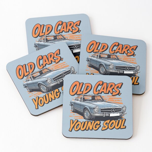 Item preview, Old Cars, Young Soul Mercedes designed and sold by RevvedUpWear.