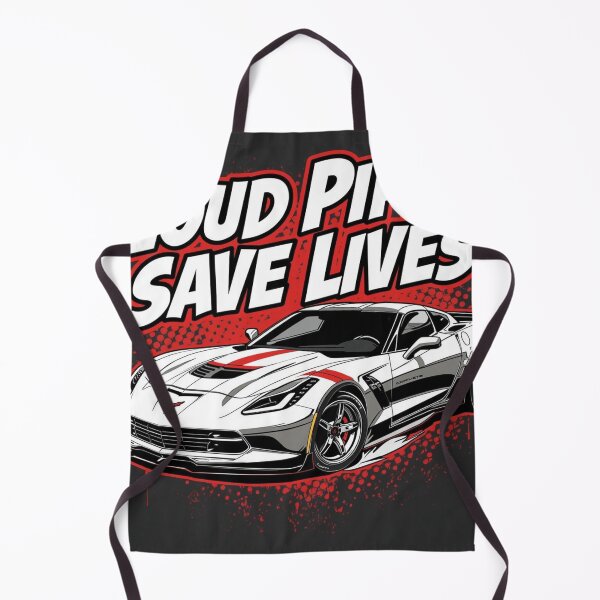 Item preview, Loud Pipes Save Lives- Corvette designed and sold by RevvedUpWear.